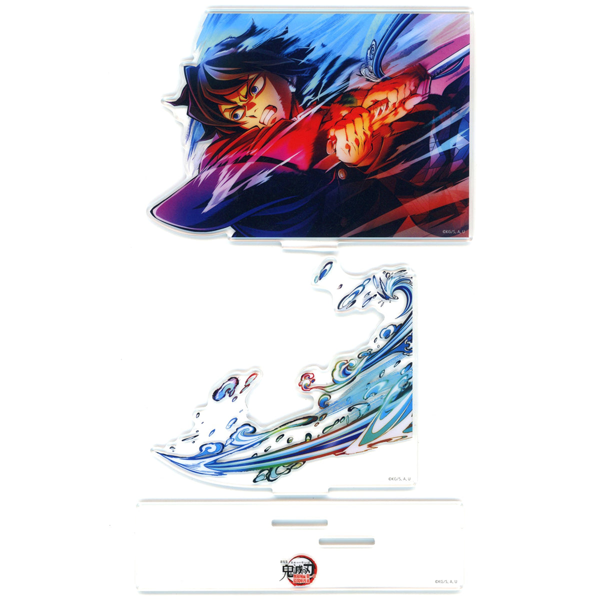 Giyu Tomioka Layered Acrylic Stand Demon Slayer The Movie Infinity Castle Chapter 1 Akaza Returns 3rd Key Visual Webshop Kuji Tanjiro & Giyu vs Akaza B Prize [USED]