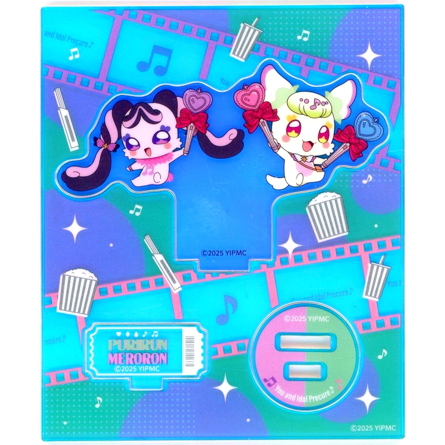 Purirun & Meloron Movie Kimi to Idol Precure Omatase! Kimi ni Todokeru Kirakki Live! Aurora Acrylic Stand Aeon Cinema Limited [USED]