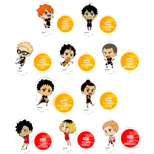 Set of 10 Haikyu!! Path to Victory Cafe Mini Acrylic Stand A [USED]