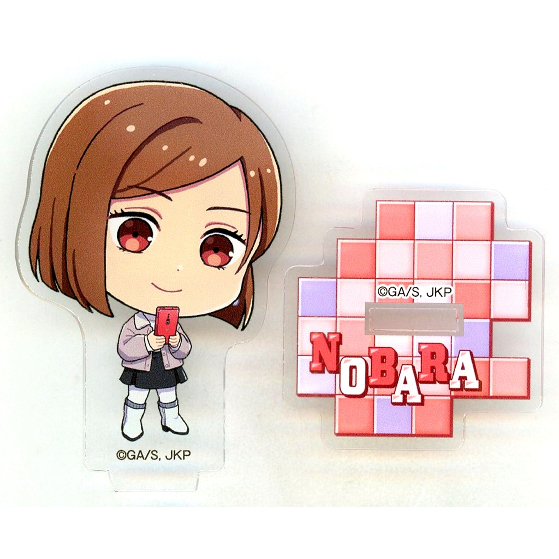 Nobara Kugisaki Mini Acrylic Stand with Clip - Nagoya Ver. Jujutsu Kaisen Travel Around the Country! Jujutsu Journey 2025 Nagoya Limited [USED]