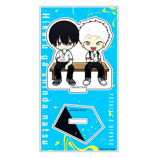 Yoshiki and Hikaru School Uniform B The Summer Hikaru Died Mini Character Acrylic Stand [USED]