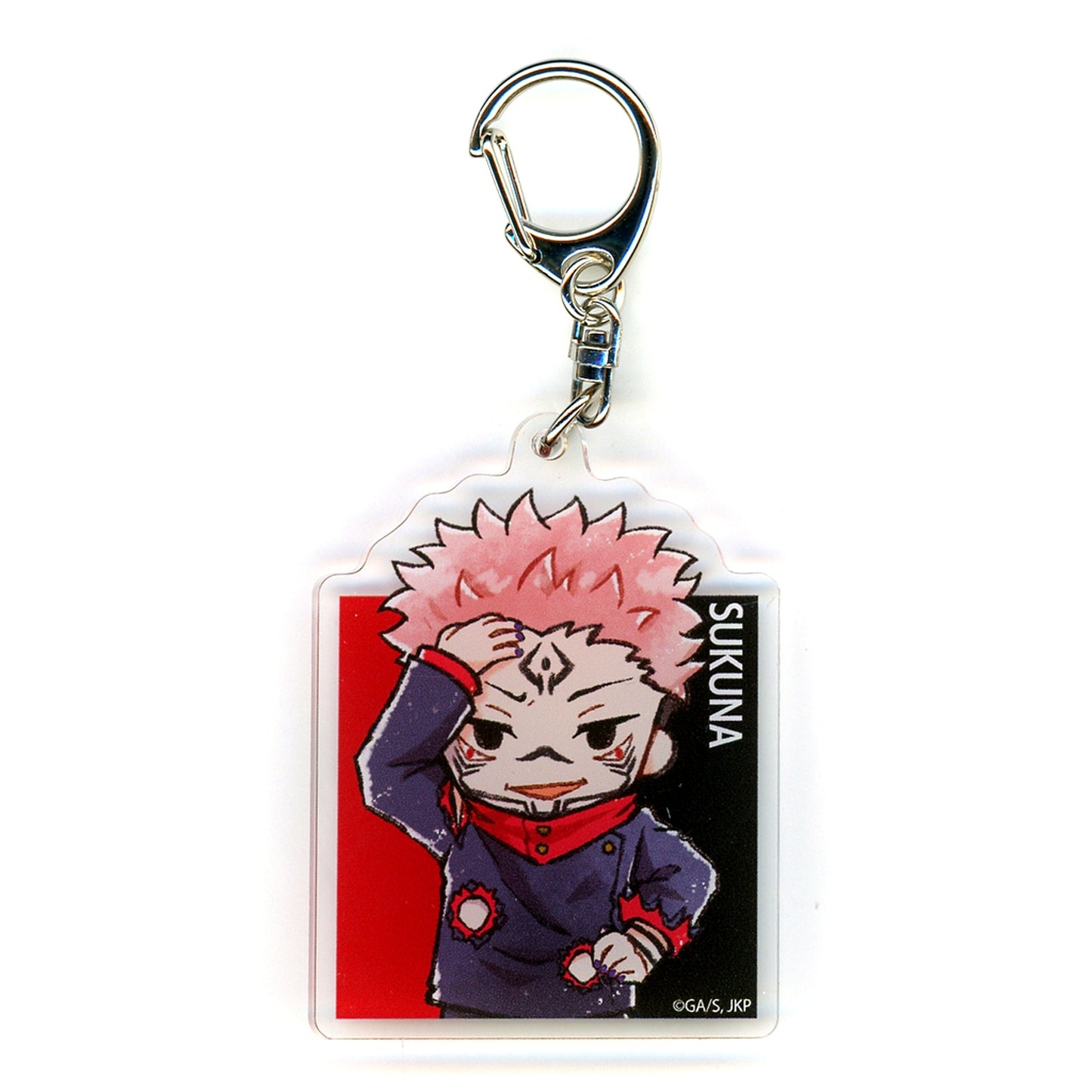 Ryomen Sukuna Jujutsu Kaisen Acrylic Keychain 14 GraffArt Illustration [USED]