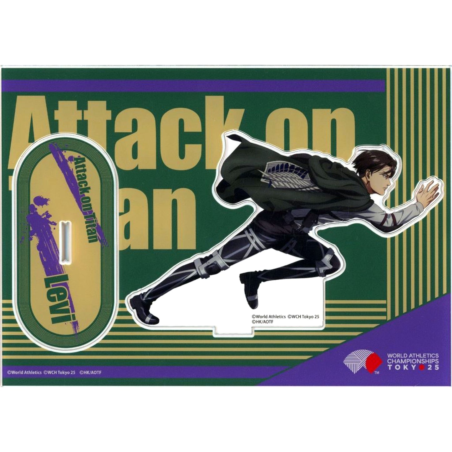 Levi Ackerman Attack on Titan x Tokyo 2025 World Athletics Championships Acrylic Stand [USED]