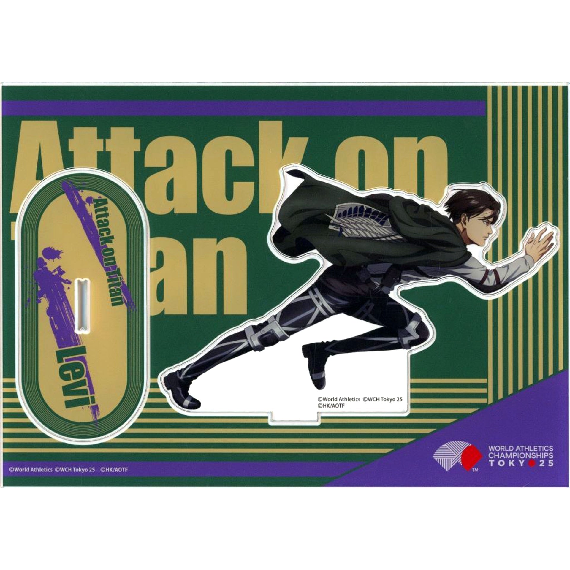Levi Ackerman Attack on Titan x Tokyo 2025 World Athletics Championships Acrylic Stand [USED]