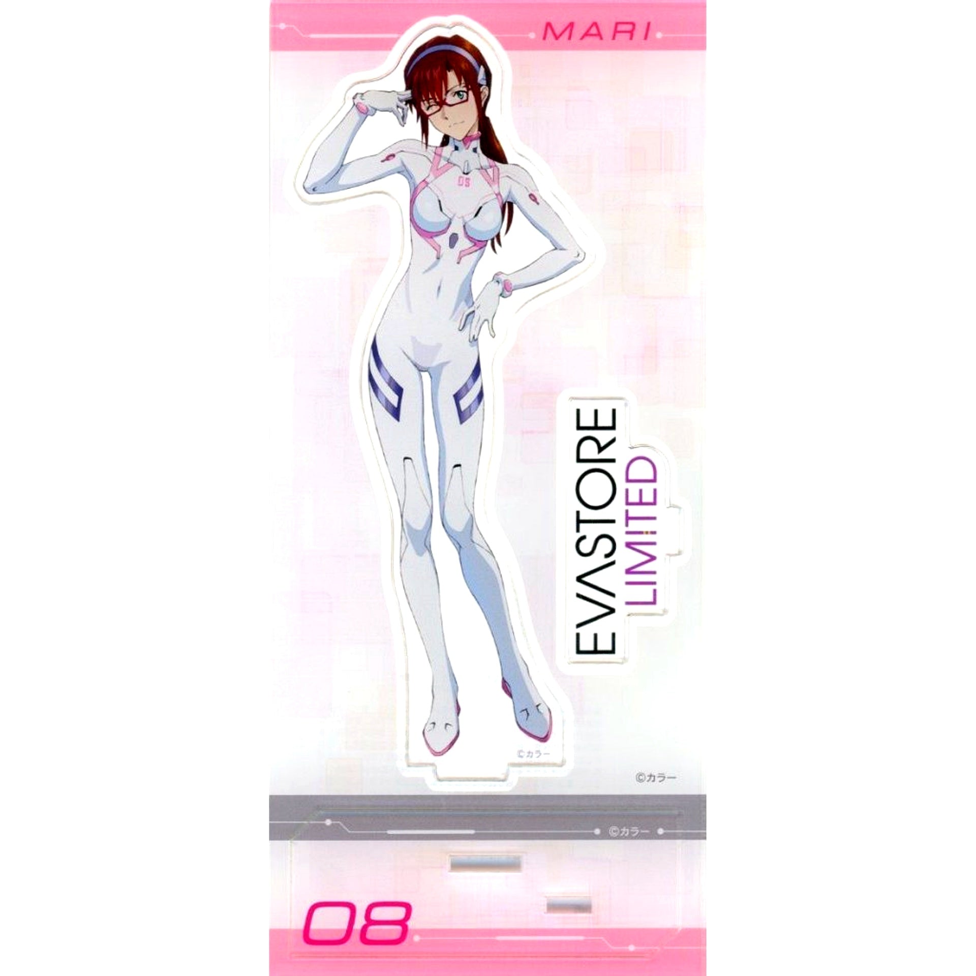 Mari Makinami Illustrious White Plugsuit Acrylic Stand Evangelion EVA STORE LIMITED Goods [USED]