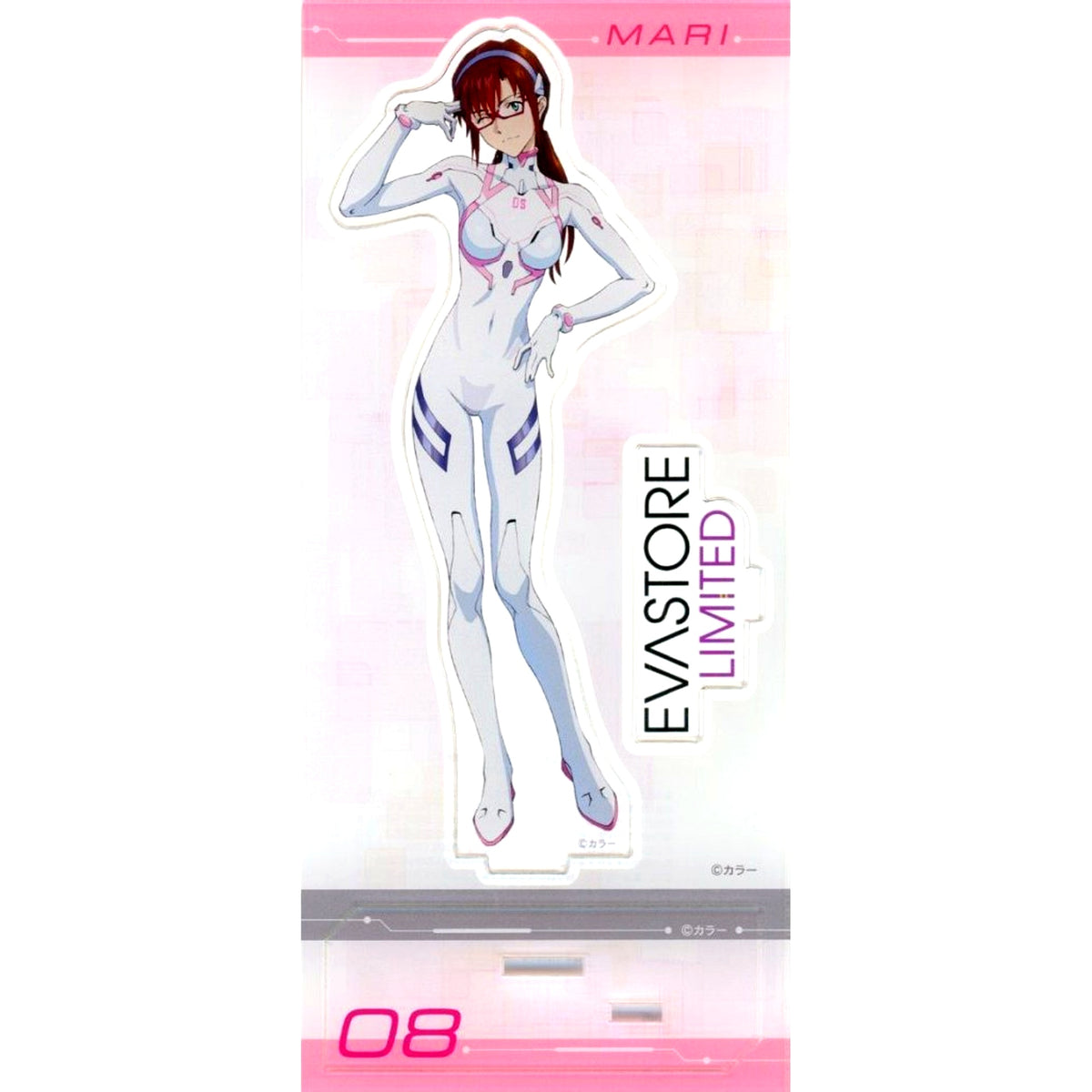 Mari Makinami Illustrious White Plugsuit Acrylic Stand Evangelion EVA STORE LIMITED Goods [USED]