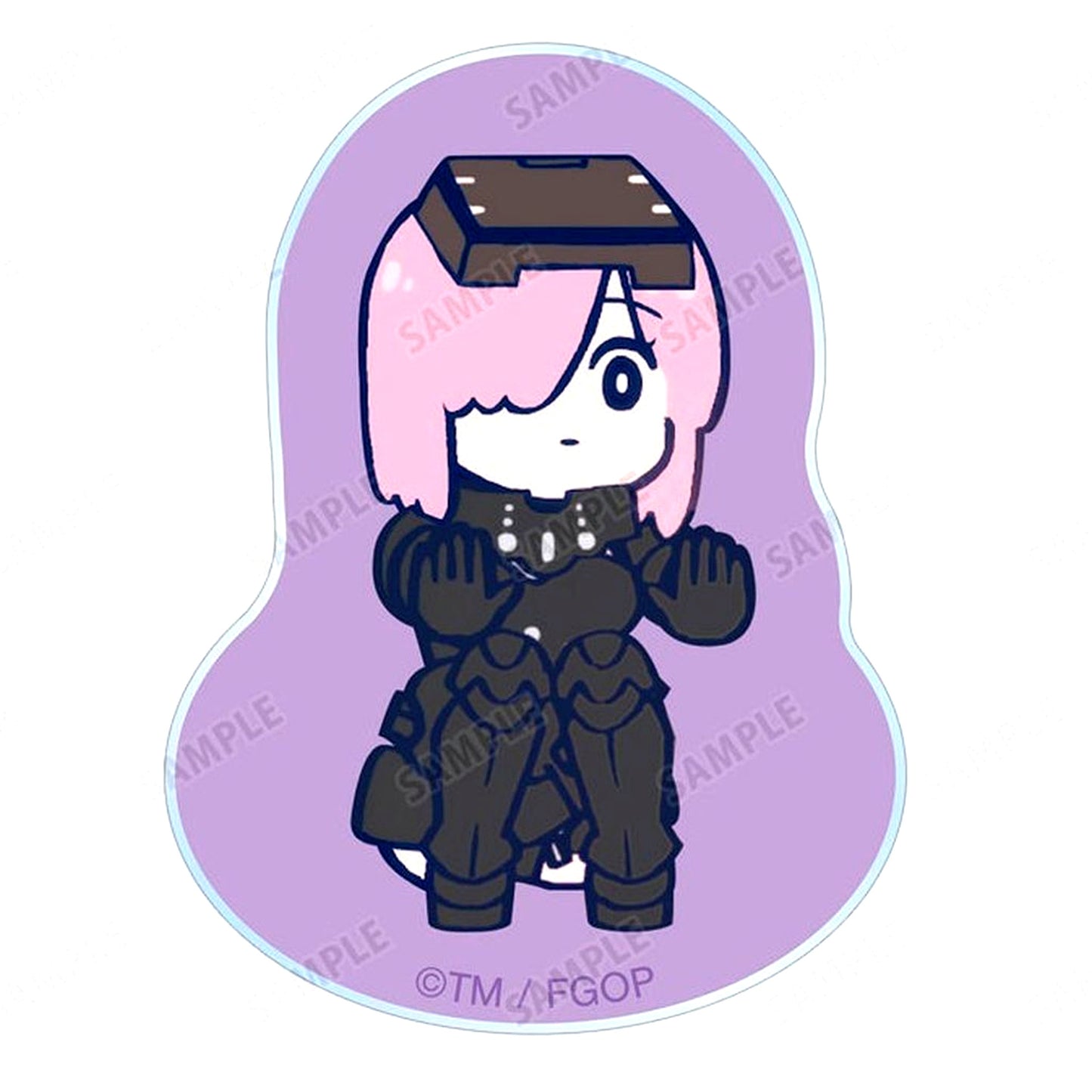 Mash Kyrielight Anime Fate/Grand Order Fujimaru Ritsuka wa Wakaranai Trading Scene Shot Swaying Acrylic Mascot [USED]