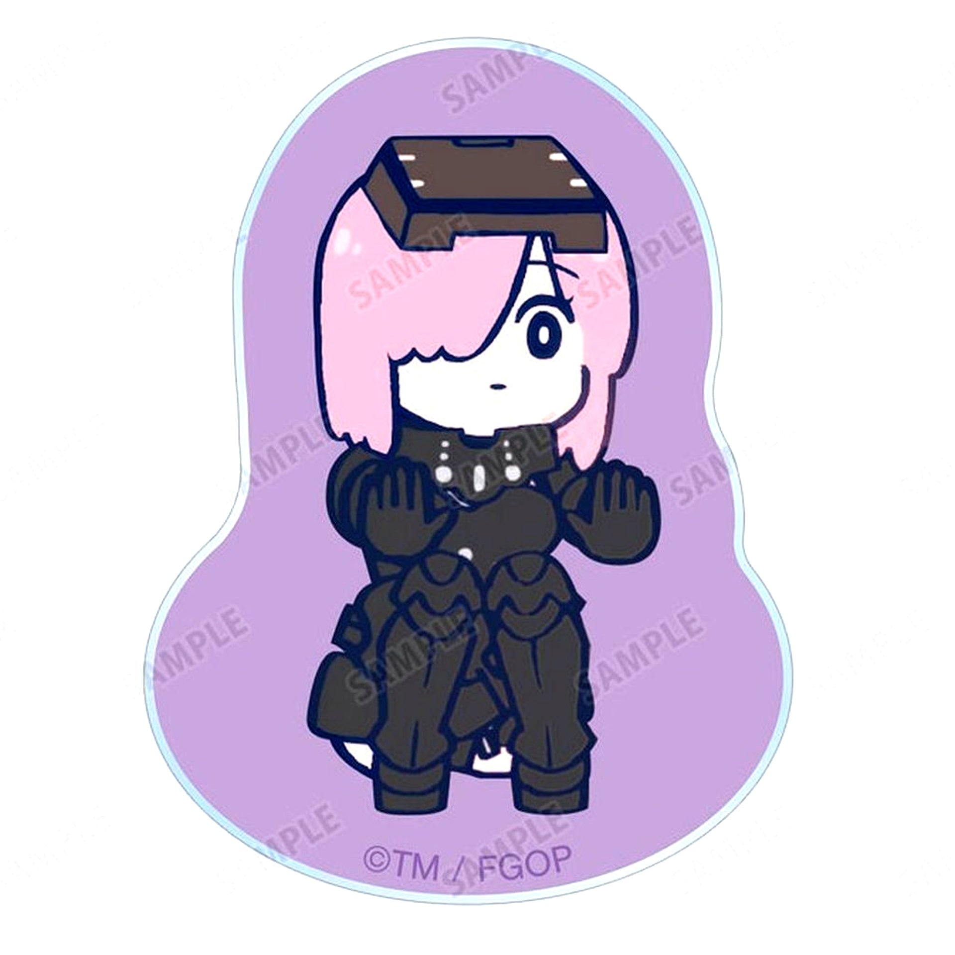 Mash Kyrielight Anime Fate/Grand Order Fujimaru Ritsuka wa Wakaranai Trading Scene Shot Swaying Acrylic Mascot [USED]