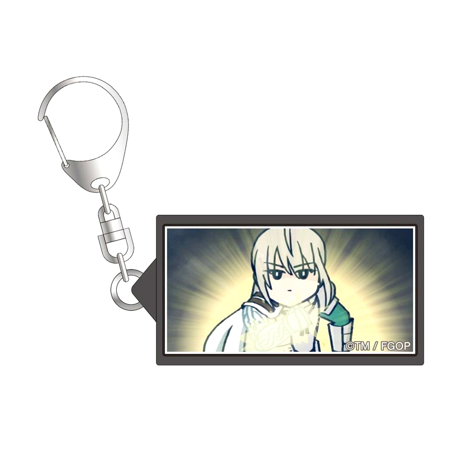 Bedivere Scene Shot LED Retro Sign Style Keychain Anime Fate/Grand Order Fujimaru Ritsuka wa Wakaranai [USED]