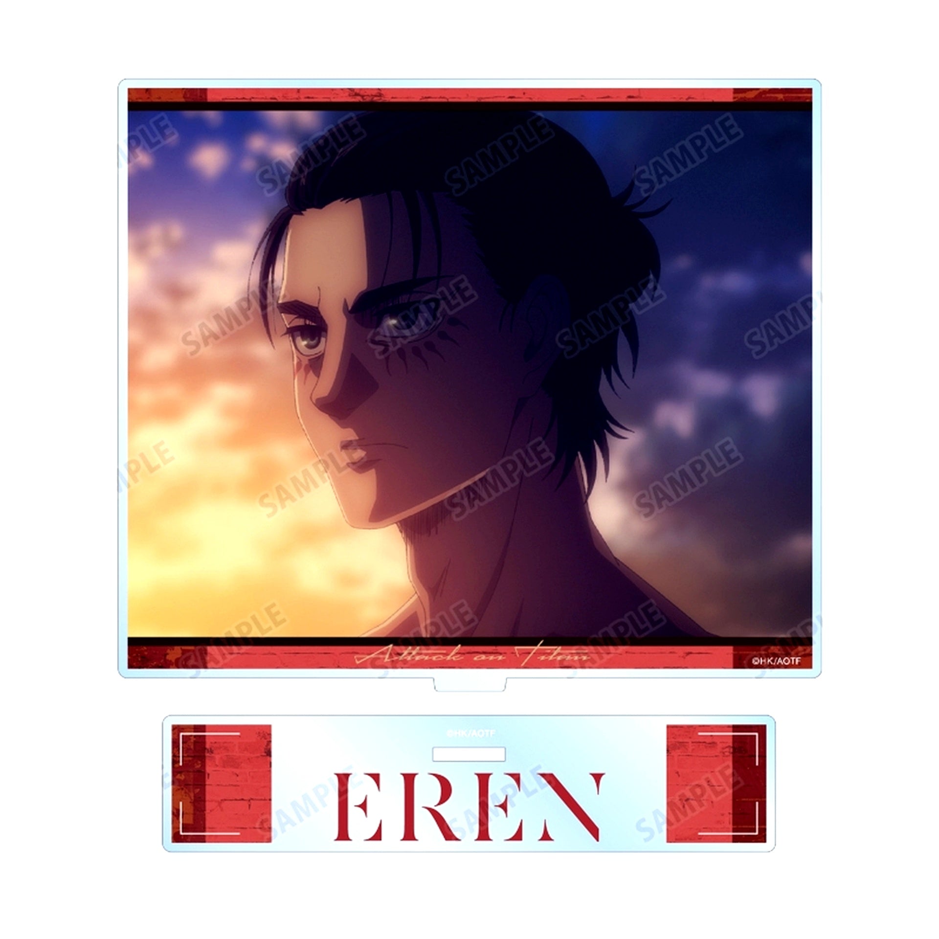 Eren Yeager Attack on Titan Scene Shot BIG Acrylic Stand [USED]