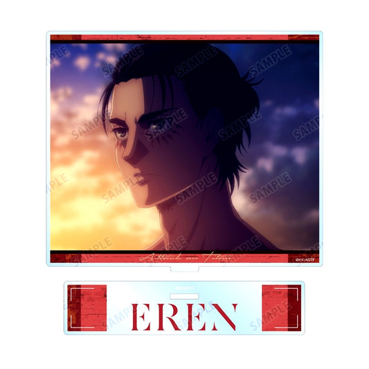 Eren Yeager Attack on Titan Scene Shot BIG Acrylic Stand [USED]