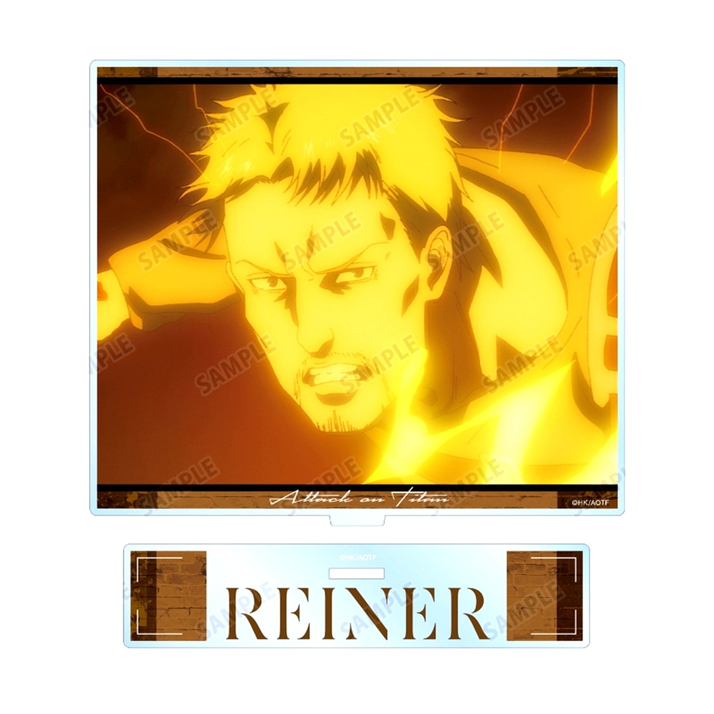 Reiner Braun Attack on Titan Scene Shot BIG Acrylic Stand [USED]