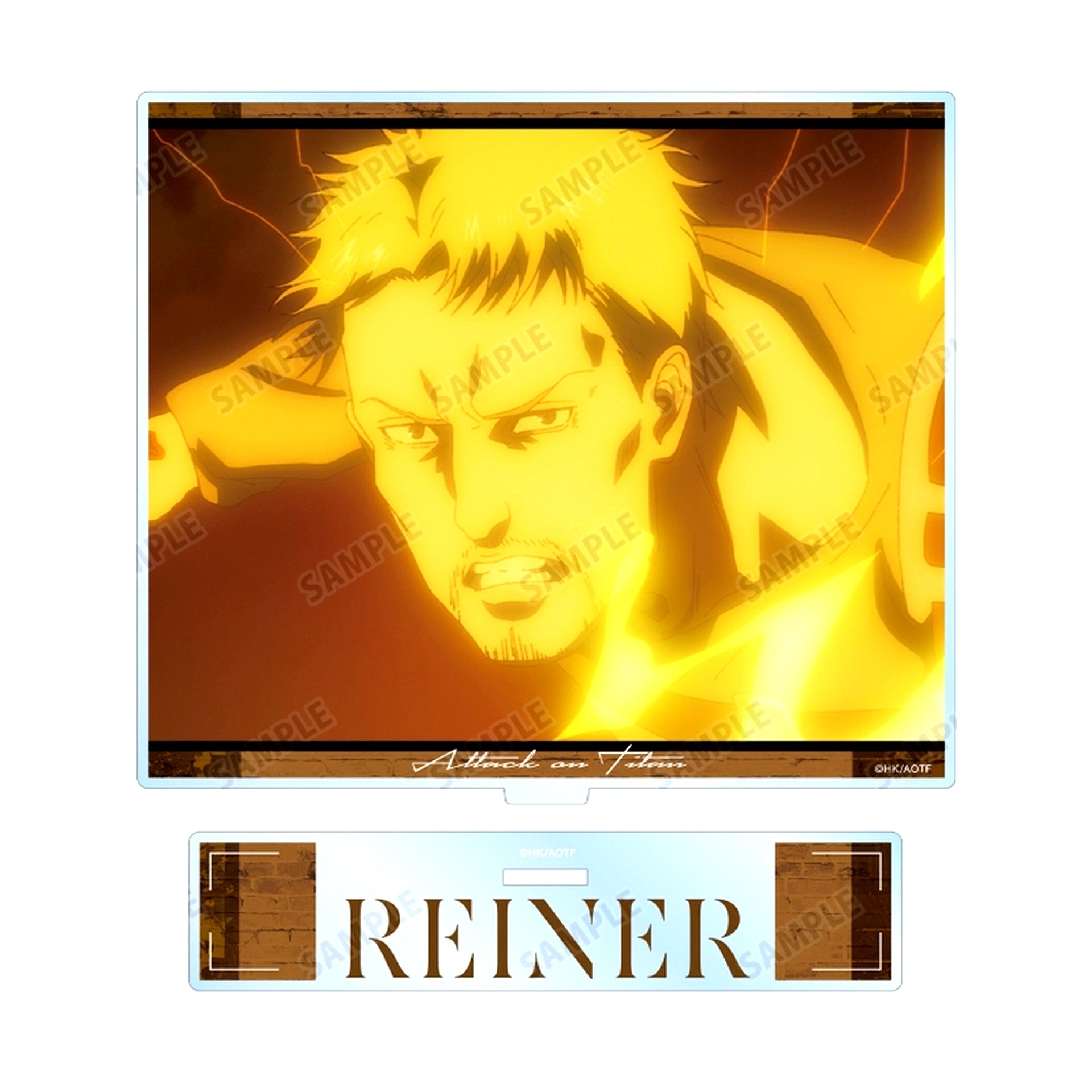 Reiner Braun Attack on Titan Scene Shot BIG Acrylic Stand [USED]