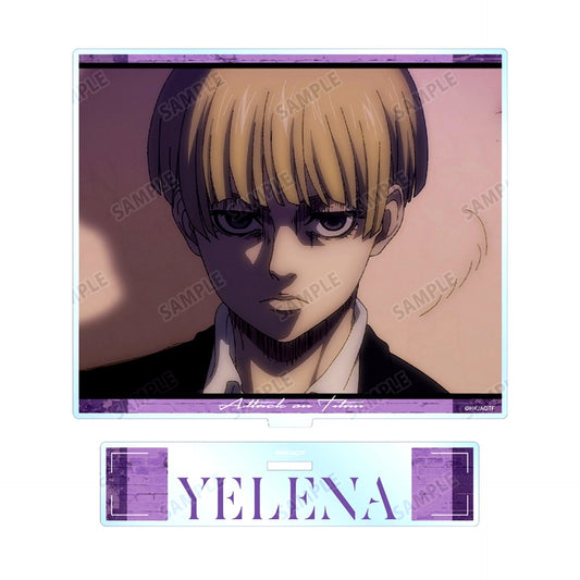 Yelena Attack on Titan Scene Shot BIG Acrylic Stand [USED]