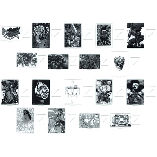 Set of 18 F Prize Acrylic Stand Ichiban Kuji Berserk Oath of Counterattack [USED]