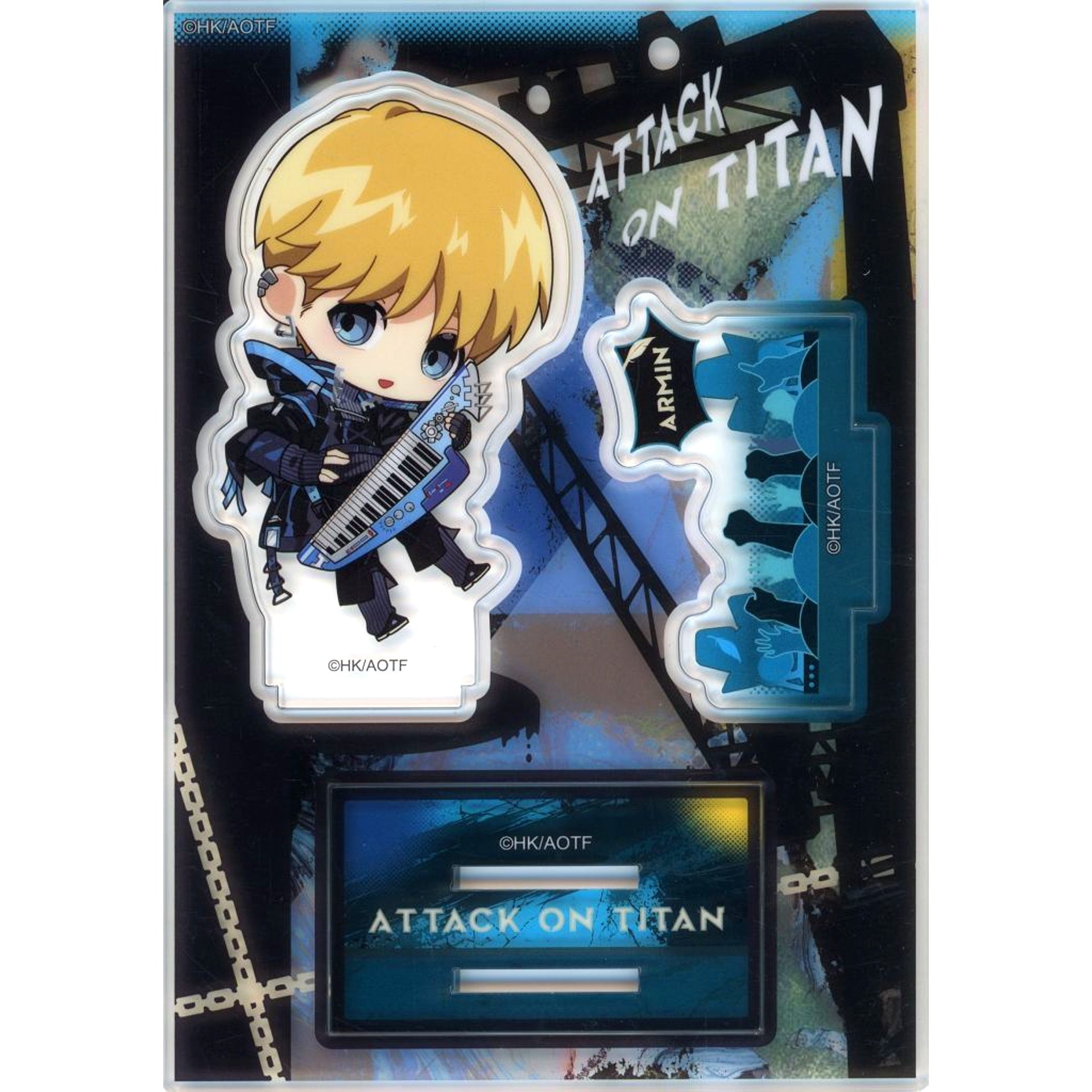 Armin Arlert Attack on Titan Dimension Wave 2025 Cafe Rock Band Series Mini Chara Acrylic Stand China Limited [USED]