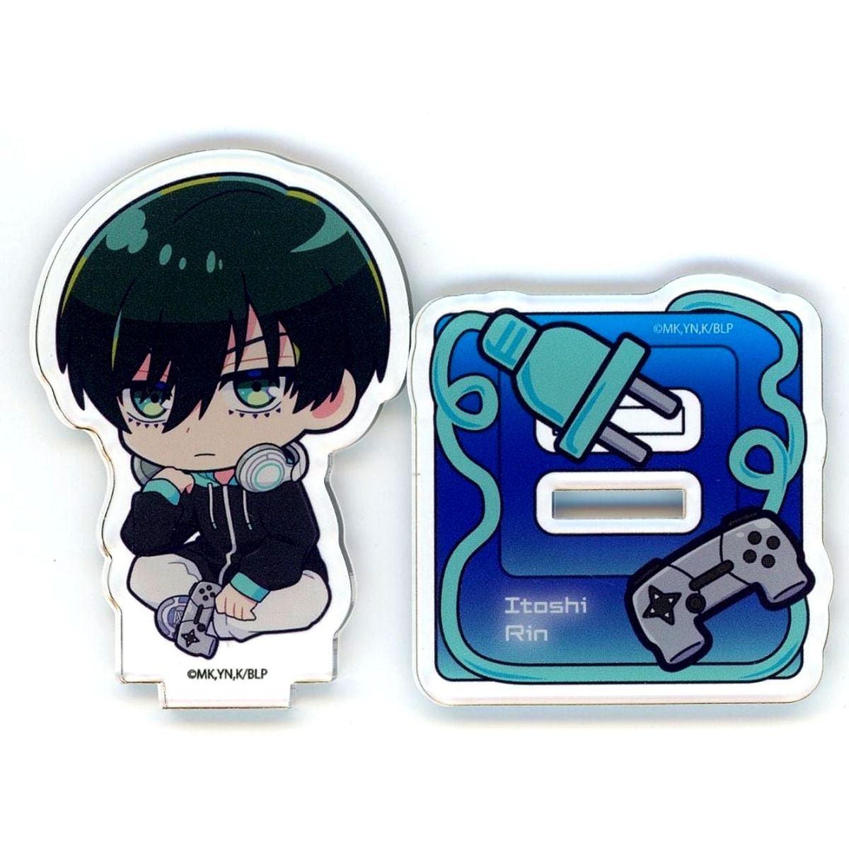 Rin Itoshi Blue Lock POP UP SHOP Game Commentary ver. Original Mini Character Acrylic Petit Stand [USED]
