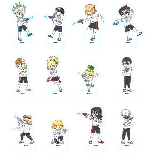 Group Dr. STONE Acrylic Mini Stand 17 Water Gun ver. GraffArt Illust 12 Types Set [USED]