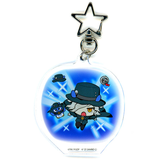 Avenger Edmond Dantes x Patapatapeppy Fate/Grand Order x Sanrio Characters Star Shaped Carabiner Acrylic Keychain 03 Collabo Illustration [USED]