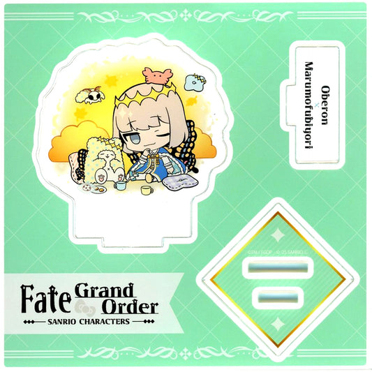 Pretender Oberon 27. x Marumofubiyori Acrylic Stand Plate Fate/Grand Order x Sanrio Characters [USED]