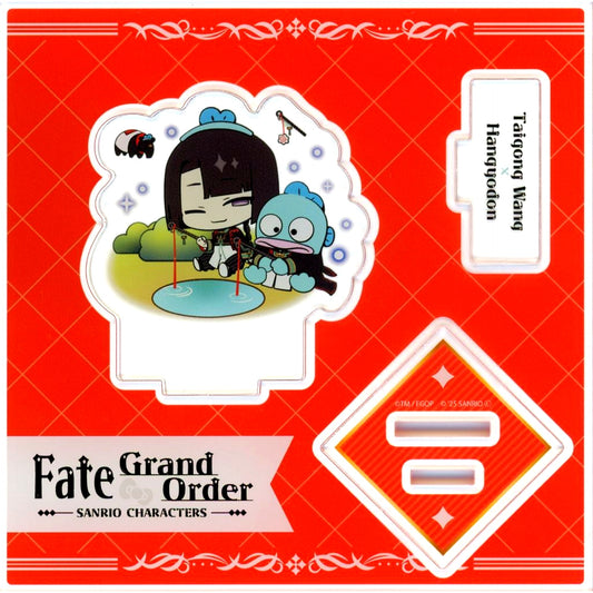 No. 30 Rider / Taigong Wang x Hangyodon Collab Illustration Acrylic Stand Plate Fate/Grand Order X Sanrio Characters [USED]