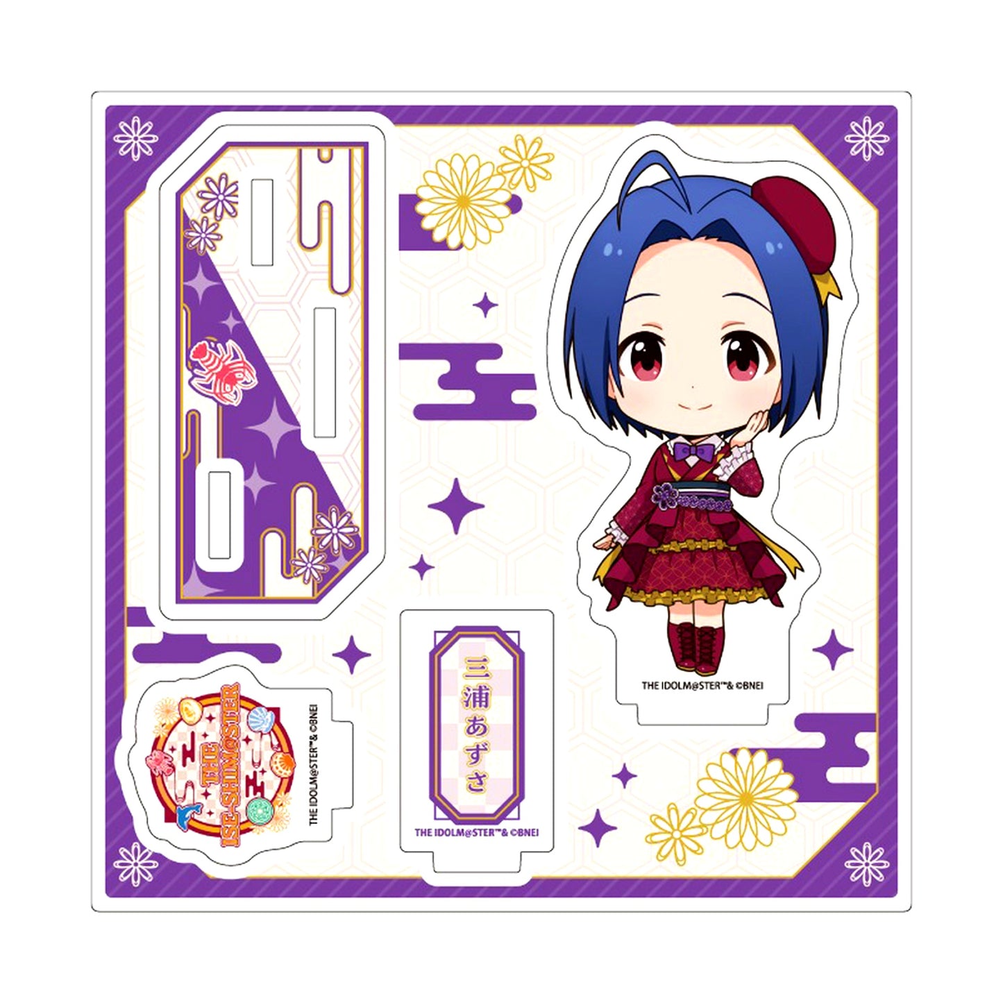 Azusa Miura The Idolmaster Series Mini Character Illustration Acrylic Stand Plate Ise Toba Shima wo Gurutto Meguru! The Ise-Shimaster [USED]