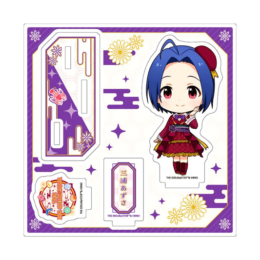 Azusa Miura The Idolmaster Series Mini Character Illustration Acrylic Stand Plate Ise Toba Shima wo Gurutto Meguru! The Ise-Shimaster [USED]