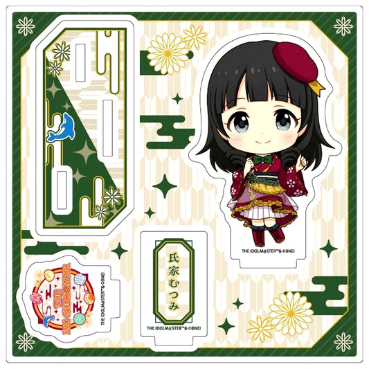 Mutsumi Ujiie Acrylic Stand Plate Mini Character Illustration The Idolmaster Series THE ISE-SHIMASTER [USED]