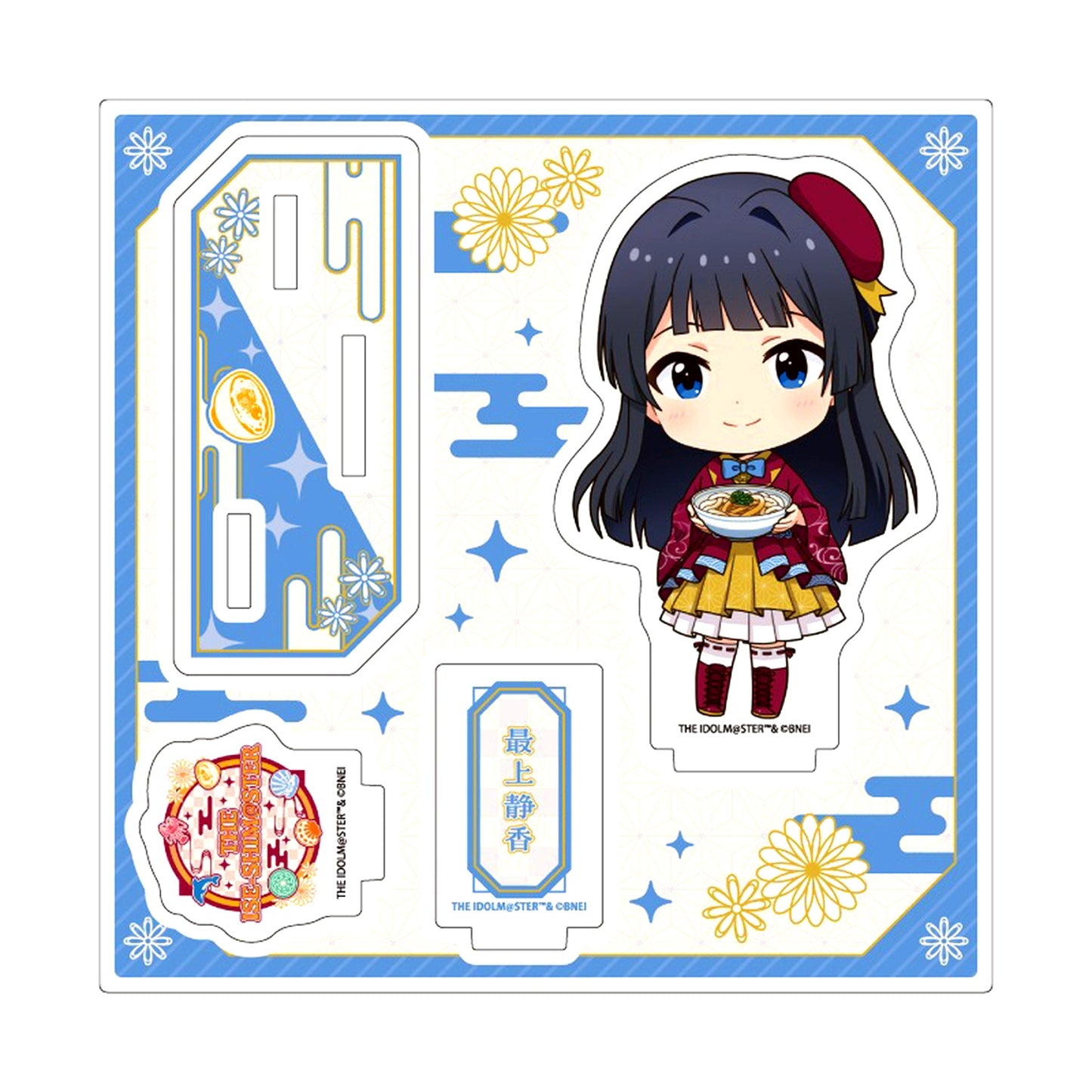 Shizuka Mogami The Idolmaster Series Mini Character Illustration Acrylic Stand Plate Ise Toba Shima wo Gurutto Meguru! The Ise-Shimaster [USED]