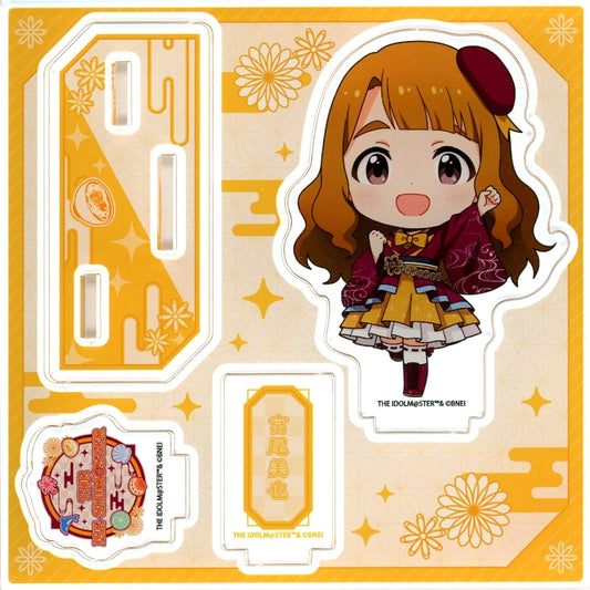 Miya Miyao The Idolmaster Series Mini Character Illustration Acrylic Stand Plate Ise Toba Shima wo Gurutto Meguru! The Ise-Shimaster [USED]