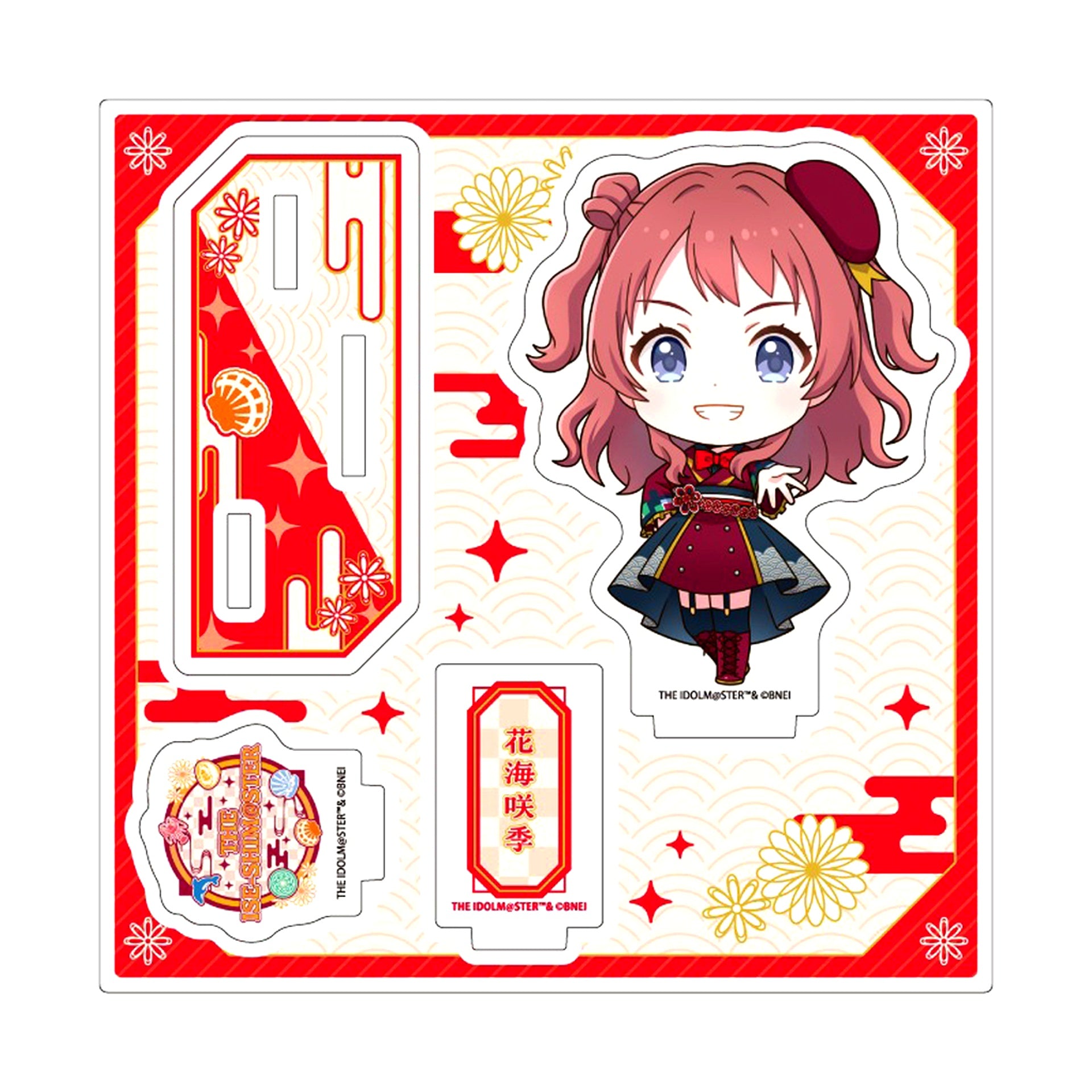 Saki Hanami The Idolmaster Series Mini Character Illustration Acrylic Stand Plate Ise Toba Shima wo Gurutto Meguru! The Ise-Shimaster [USED]