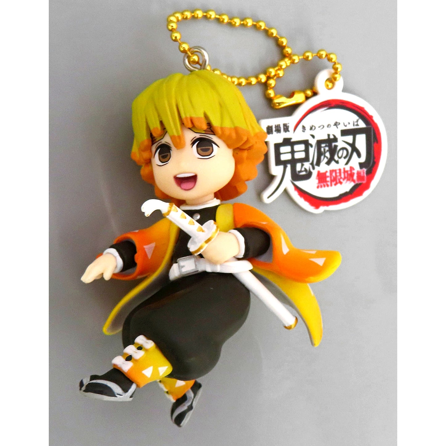 Zenitsu Agatsuma Demon Slayer Kimetsu no Yaiba The Movie Figure with Random Charm [USED]