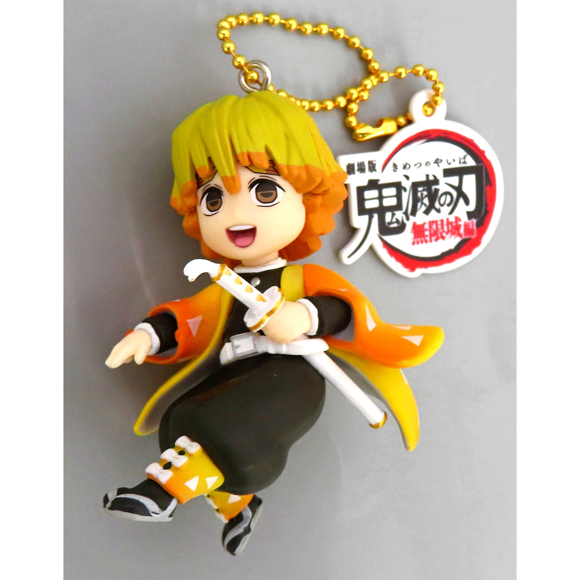 Zenitsu Agatsuma Demon Slayer Kimetsu no Yaiba The Movie Figure with Random Charm [USED]