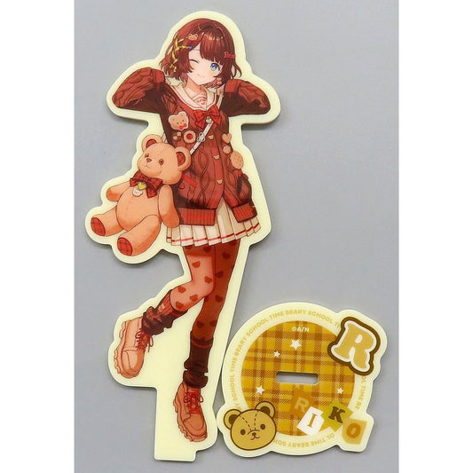 Riko Shiga Virtual YouTuber Nijisanji Acrylic Stand Beary School Time [USED]