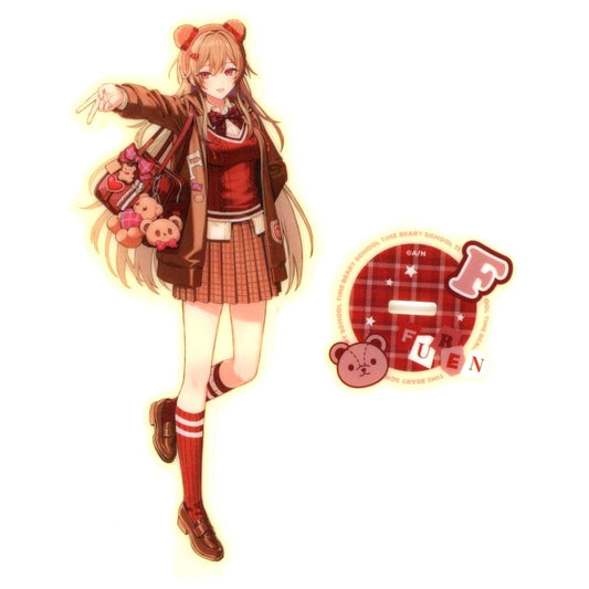 Furen E Lustario Acrylic Stand Virtual YouTuber Nijisanji Beary School Time [USED]