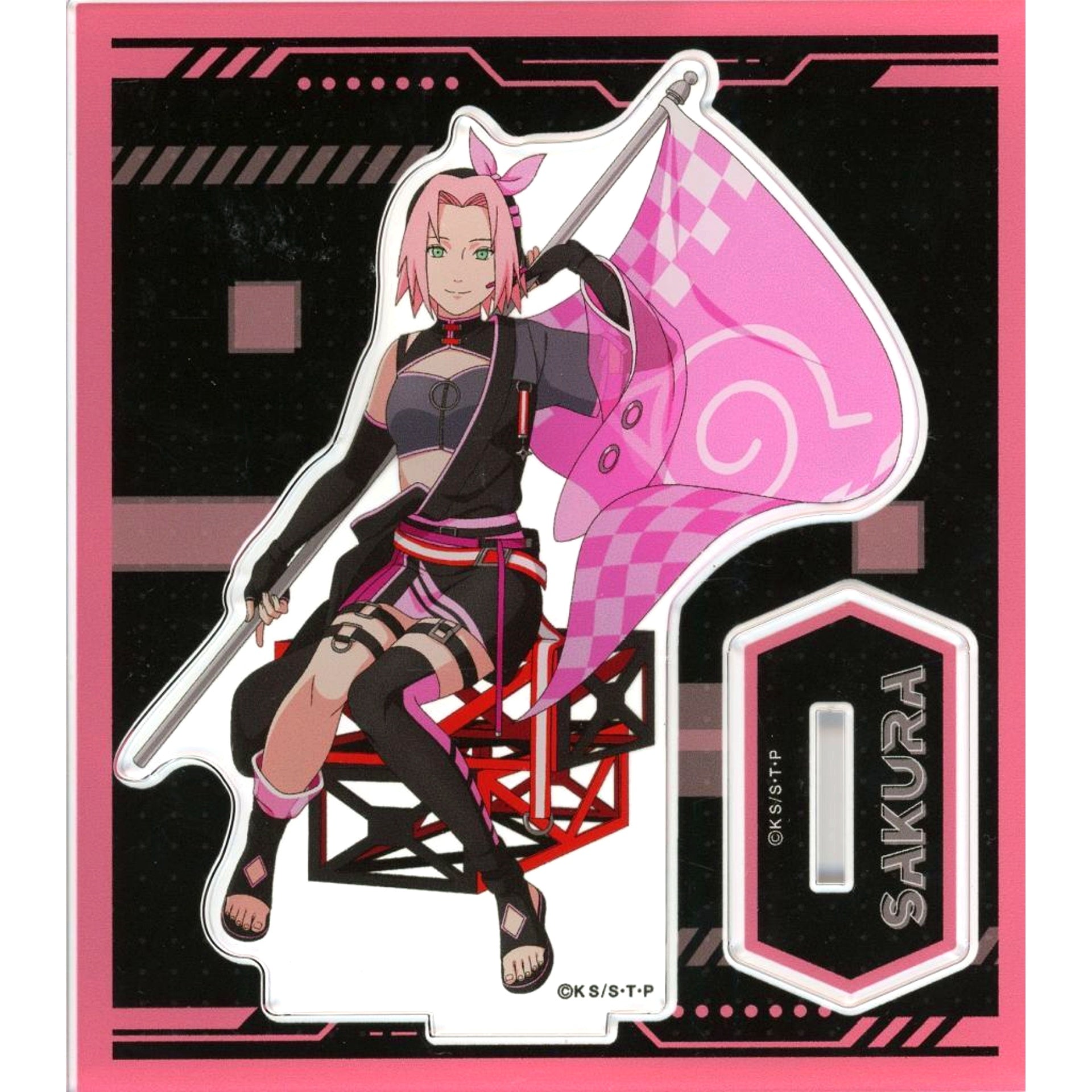 Sakura Haruno Cyber Style Acrylic Stand Naruto Shippuden x RED TOKYO TOWER [USED]