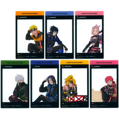 Set of 7 Naruto Shippuden x RED Tokyo Tower Cyber Style Trading Acrylic Plate [USED]