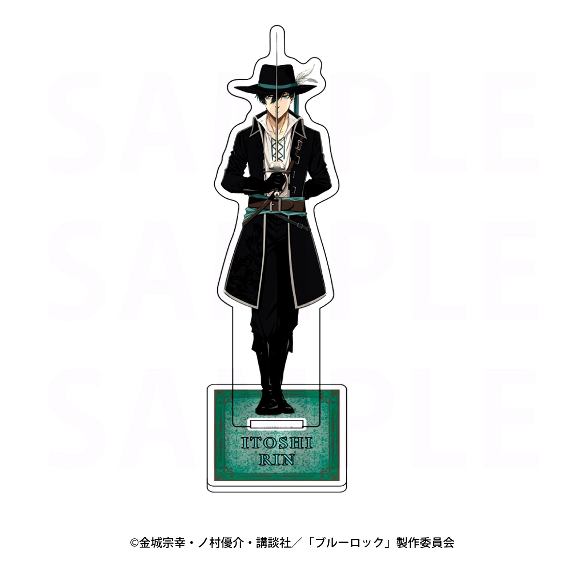 Rin Itoshi Three Musketeers Concept Acrylic Stand Blue Lock Animega x Sofmap Pre-sale Fair [USED]