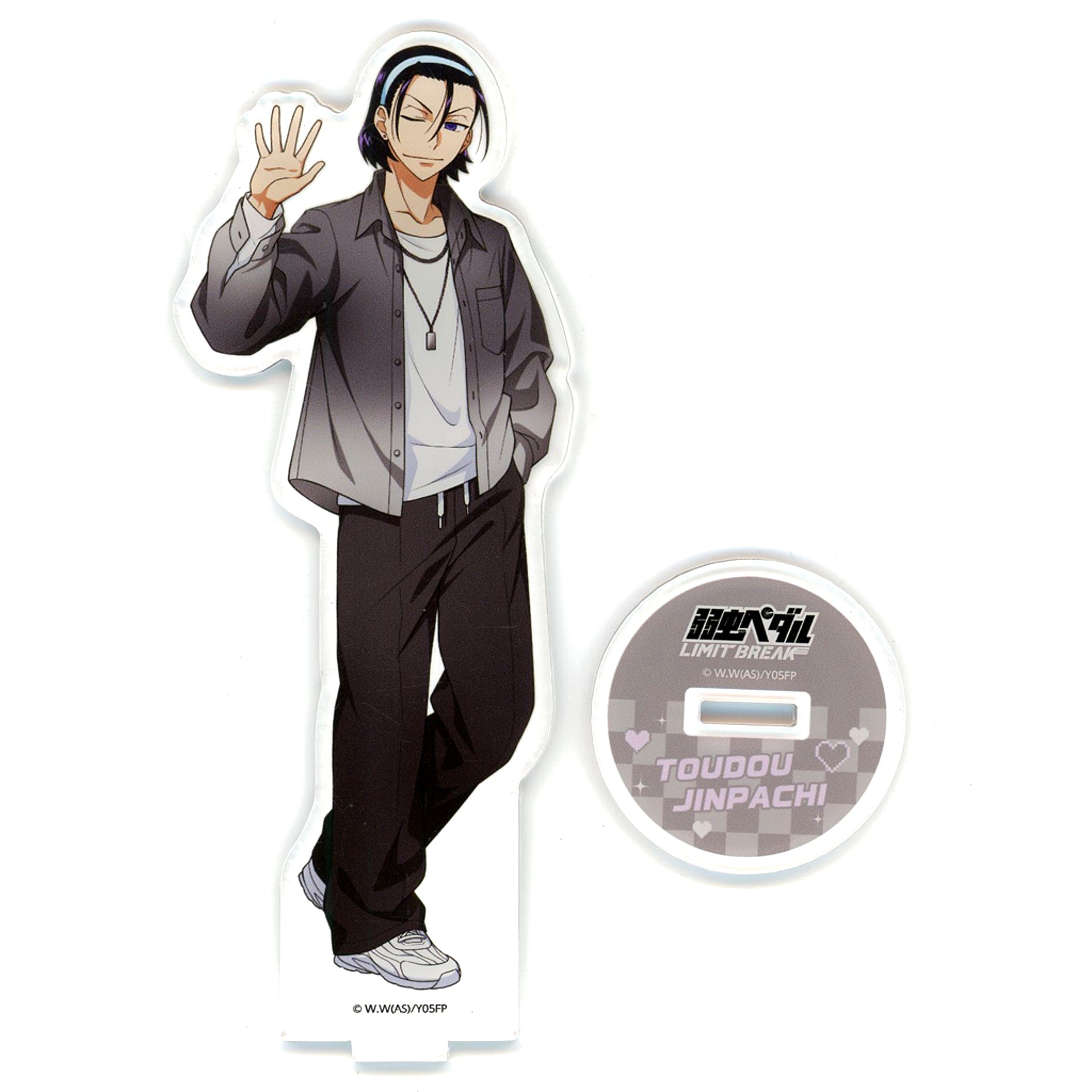 Jinpachi Todo Y2K Illustration Acrylic Stand Yowamushi Pedal LIMIT BREAK POP UP SHOP in PRINCESS CAFE [USED]