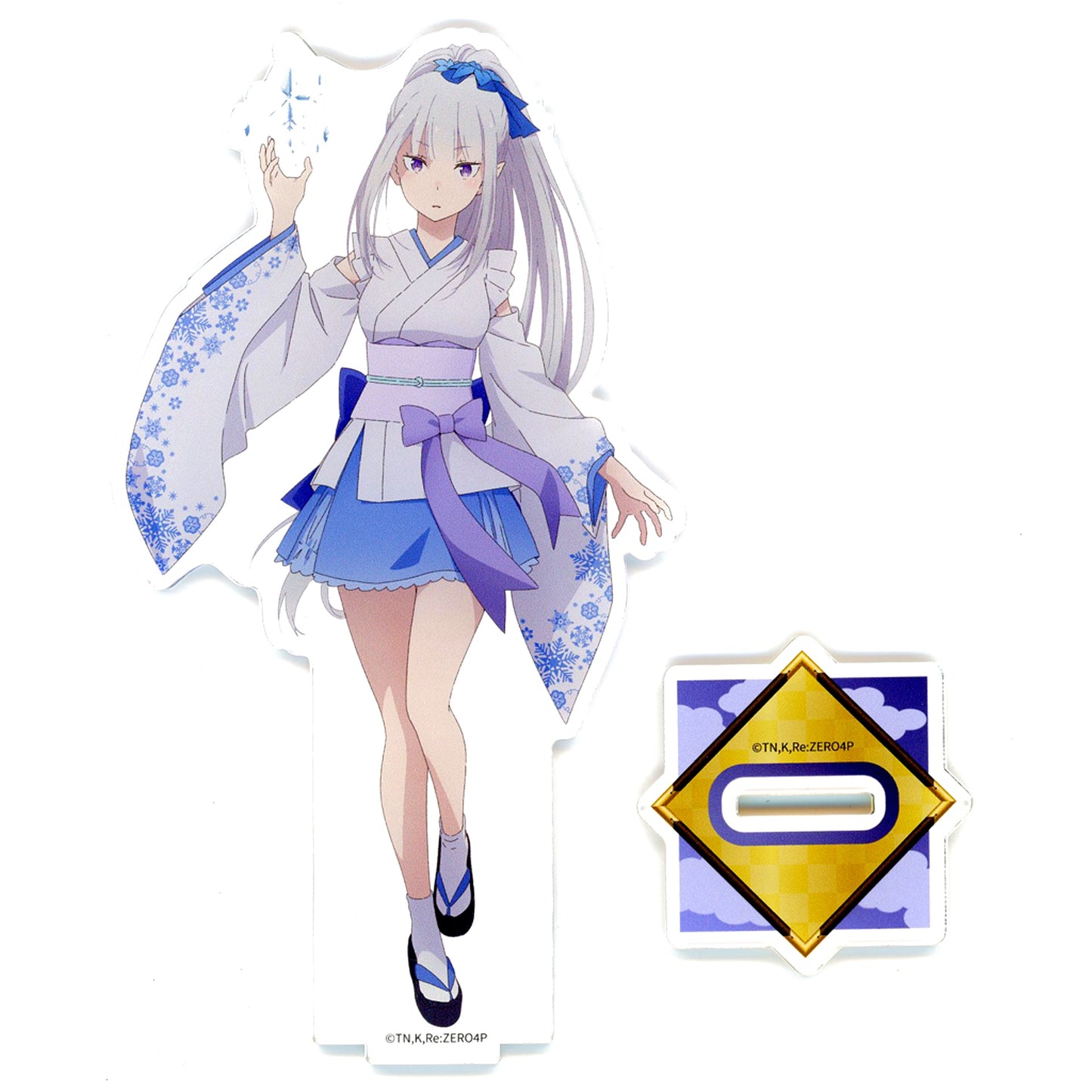 Emilia Re:ZERO -Starting Life in Another World- Yokai Cosplay Ver. Acrylic Stand Figure [USED]