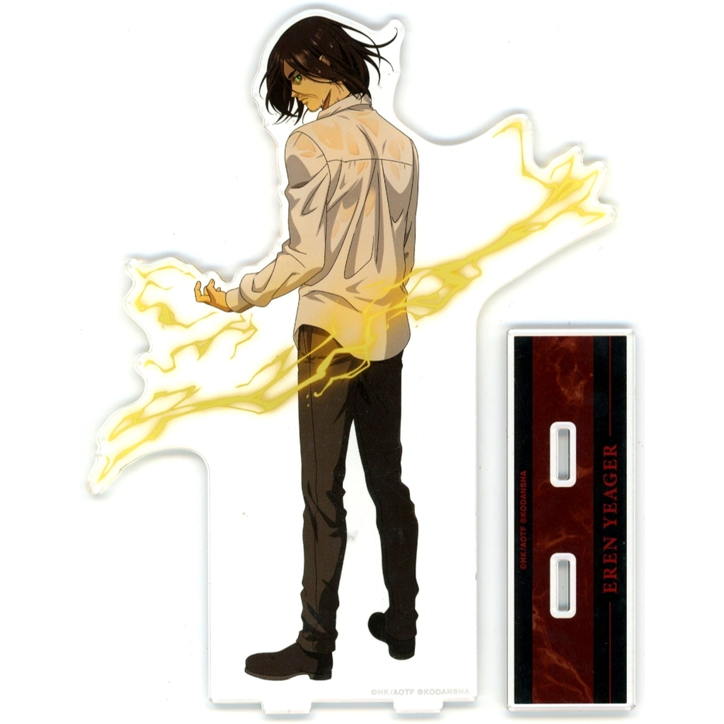 Eren Yeager Fighting Back Ver. A-1 Prize Super Huge Acrylic Stand Draw! Draw! x Kujimate Attack on Titan Online Kuji [USED]