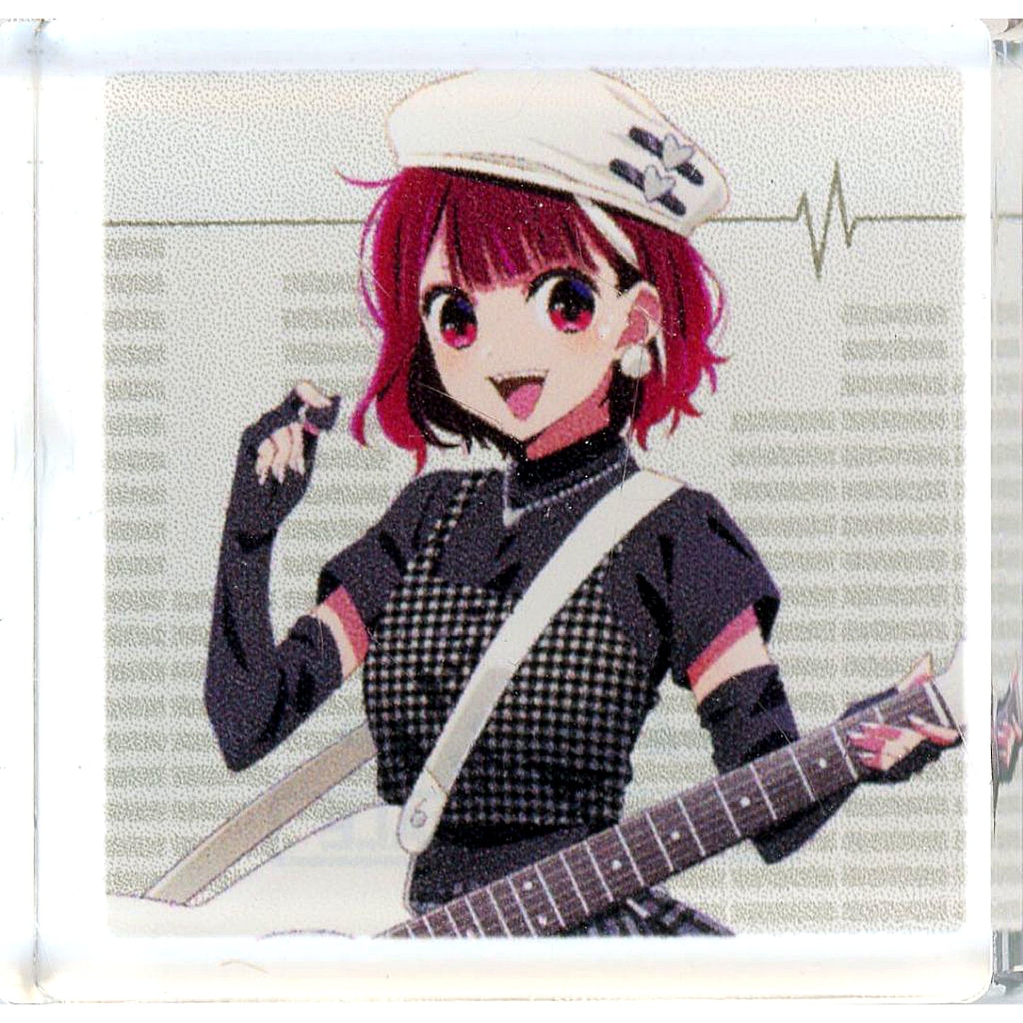 Kana Arima Illustration Rock Band Ver. Acrylic Tile Bonus Item for DRAW DRAW x Kuji Mate TV Anime Oshi no Ko Online Kuji [USED]