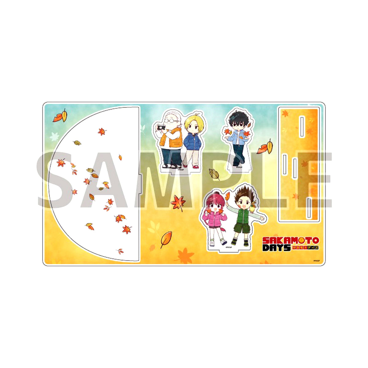 05. Design A Sakamoto Days Autumn Leaves Ver. GraffArt Illustration Premium Acrylic Diorama Plate in eeo Store Ikebukuro Main Store [USED]