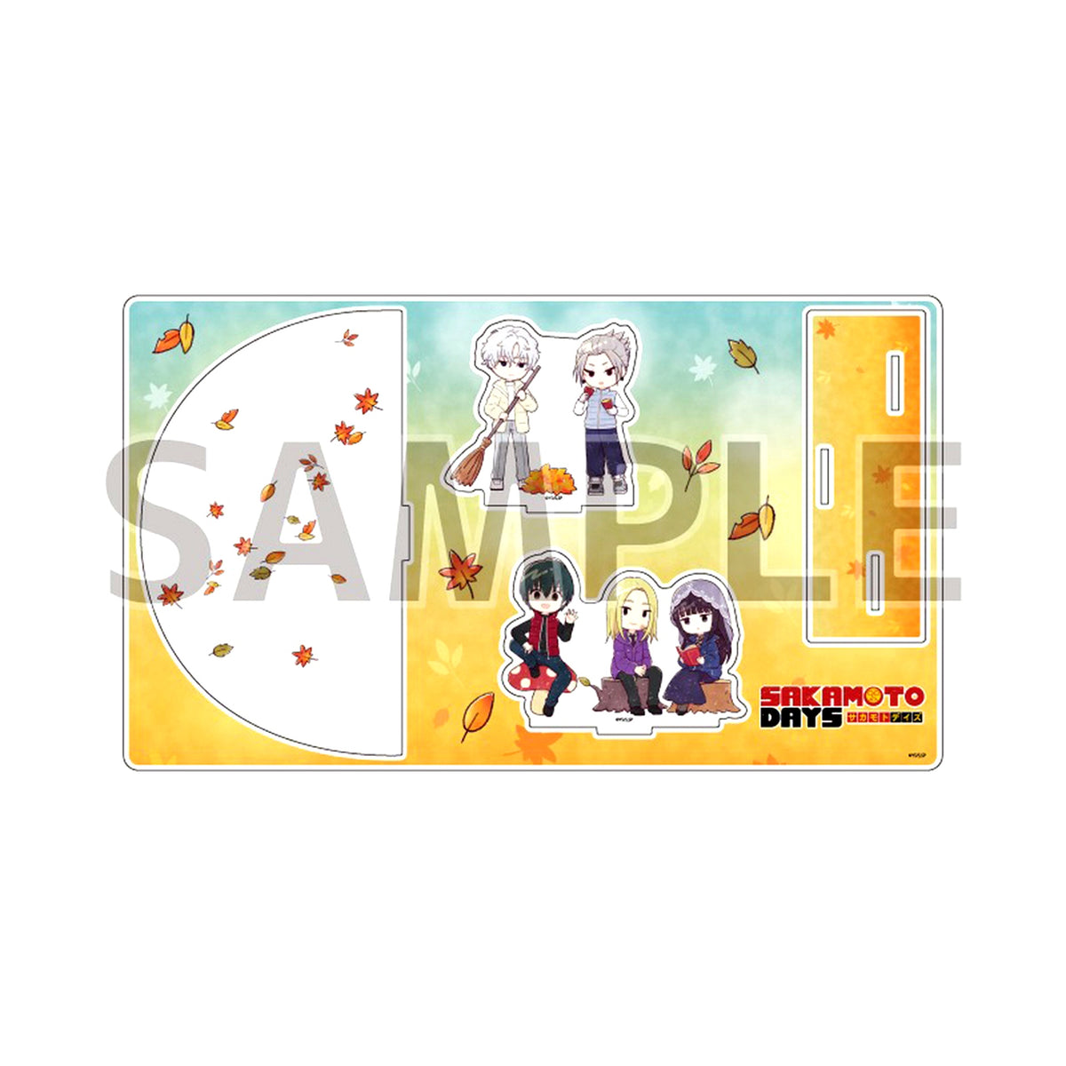 06. Design B Sakamoto Days Autumn Leaves Ver. GraffArt Illustration Premium Acrylic Diorama Plate in eeo Store Ikebukuro Main Store [USED]