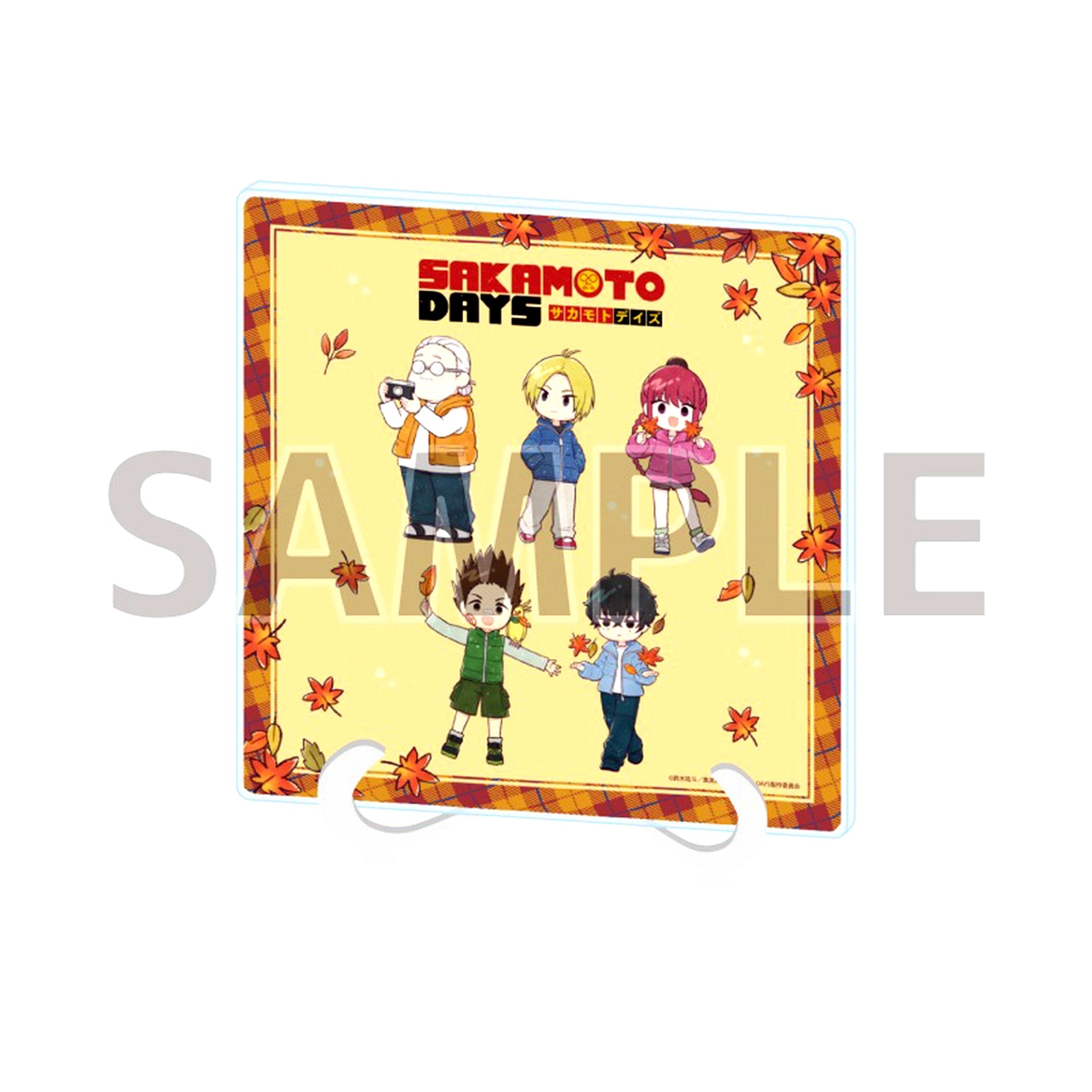 05. Design A Sakamoto Days Autumn Leaves Ver. GraffArt Illustration Acrylic Art Board in eeo Store Ikebukuro Main Store [USED]
