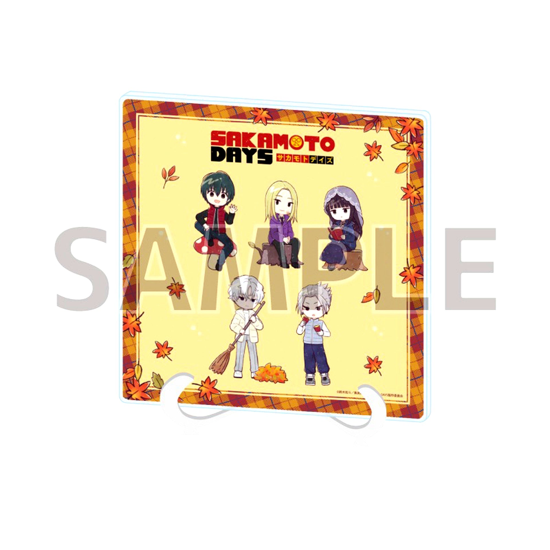 06. Design B Sakamoto Days Autumn Leaves Ver. GraffArt Illustration Acrylic Art Board in eeo Store Ikebukuro Main Store [USED]