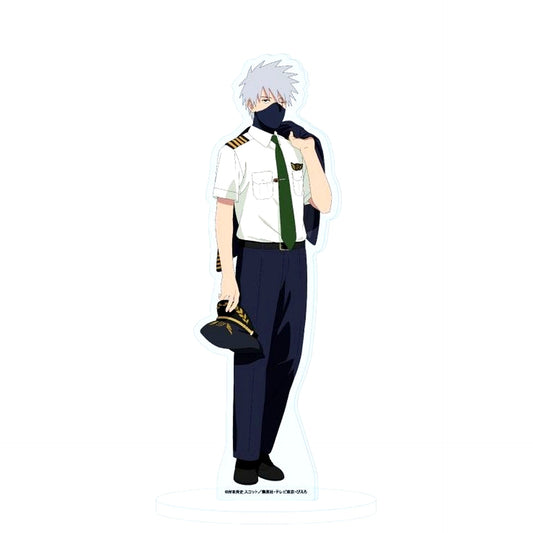 Kakashi Hatake Pilot Ver. Illustration Acrylic Stand Naruto Shippuden in TV Tokyo Honpo [USED]
