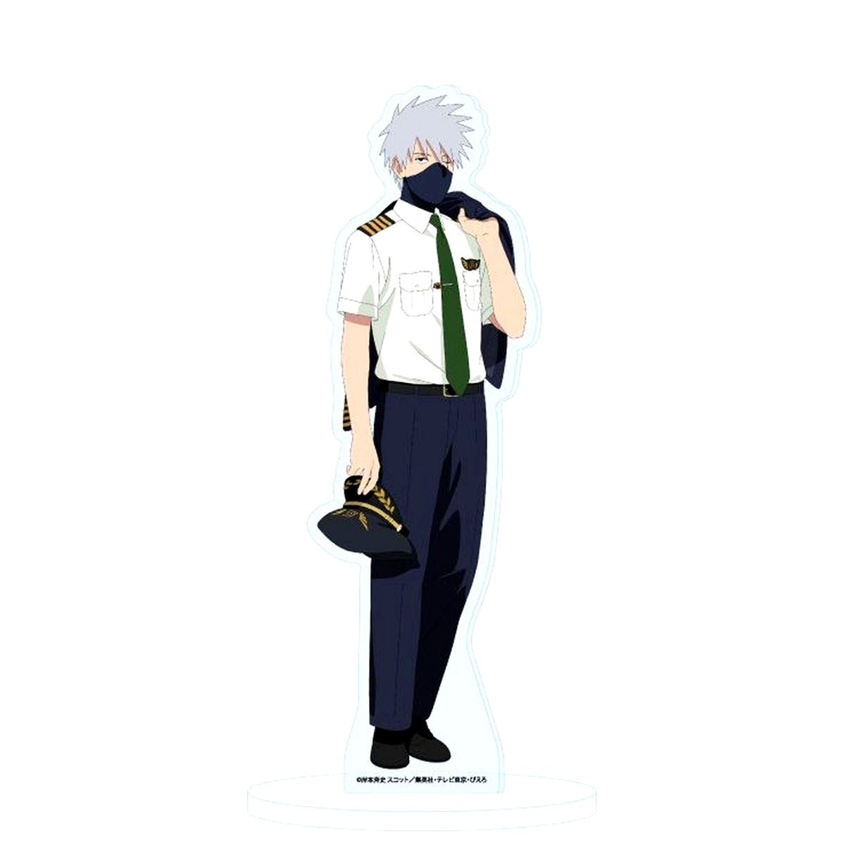 Kakashi Hatake Pilot Ver. Illustration Acrylic Stand Naruto Shippuden in TV Tokyo Honpo [USED]