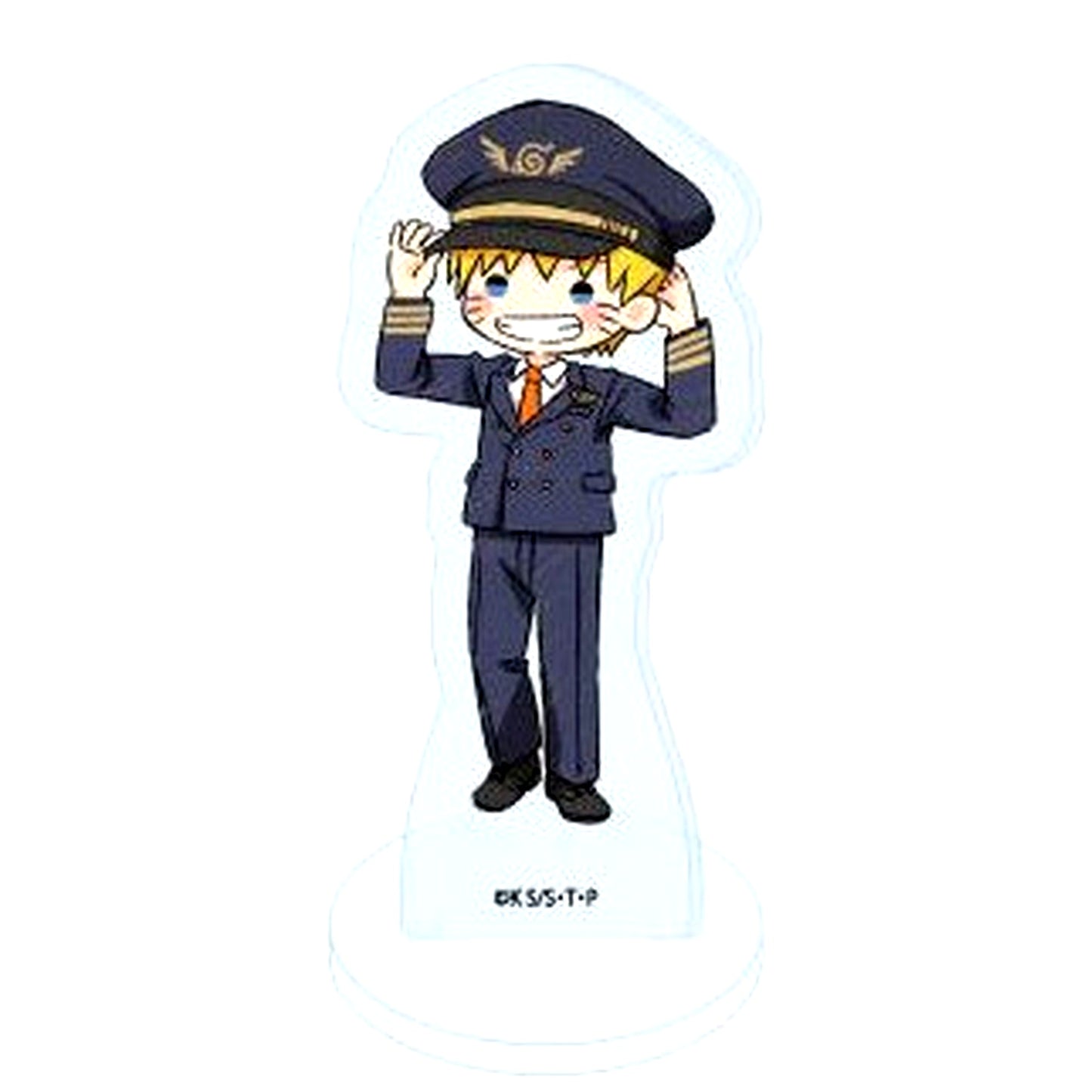 Naruto Uzumaki Acrylic Petit Stand 10 Pilot Ver. GraffArt Illustration Naruto Shippuden in TV Tokyo Honpo [USED]
