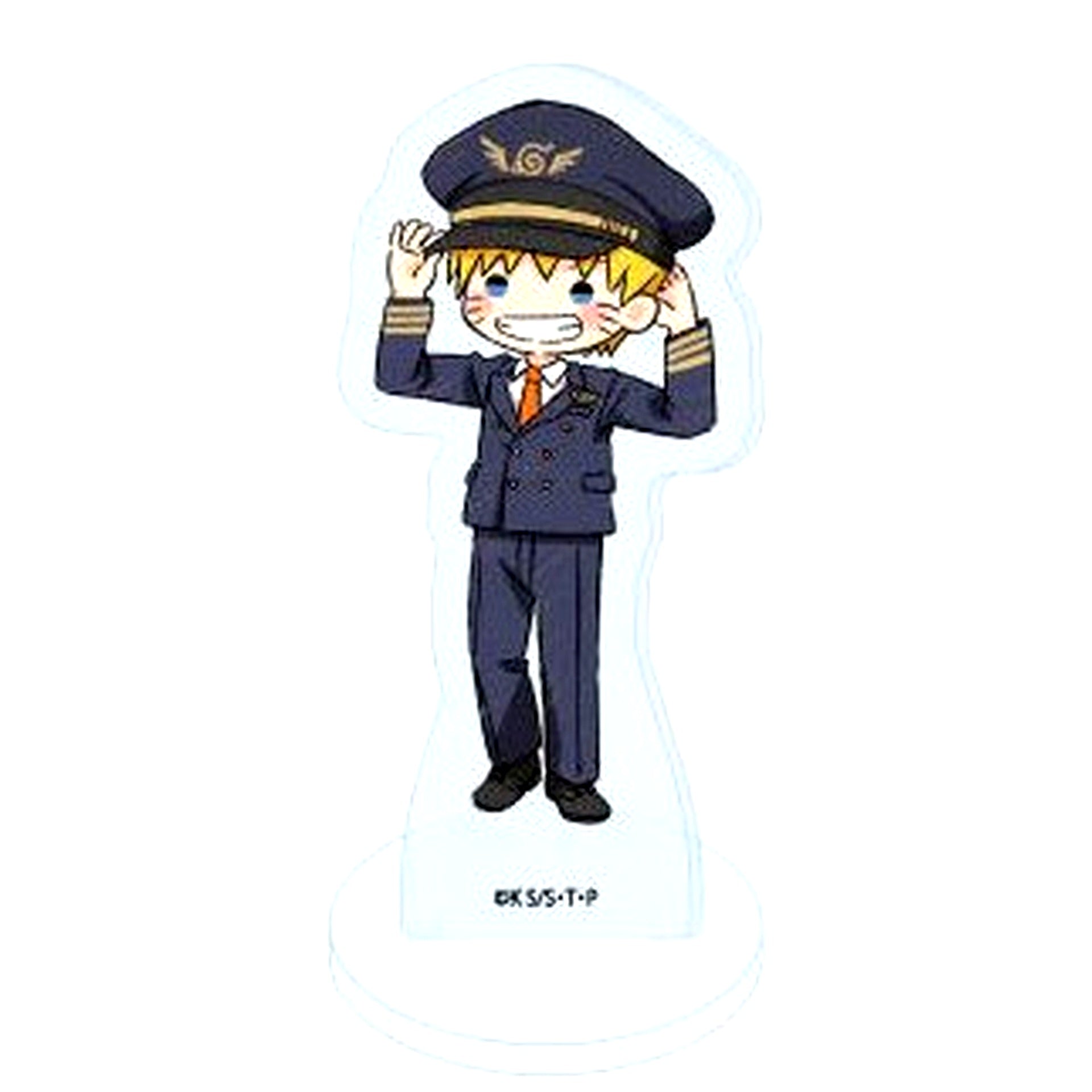 Naruto Uzumaki Acrylic Petit Stand 10 Pilot Ver. GraffArt Illustration Naruto Shippuden in TV Tokyo Honpo [USED]